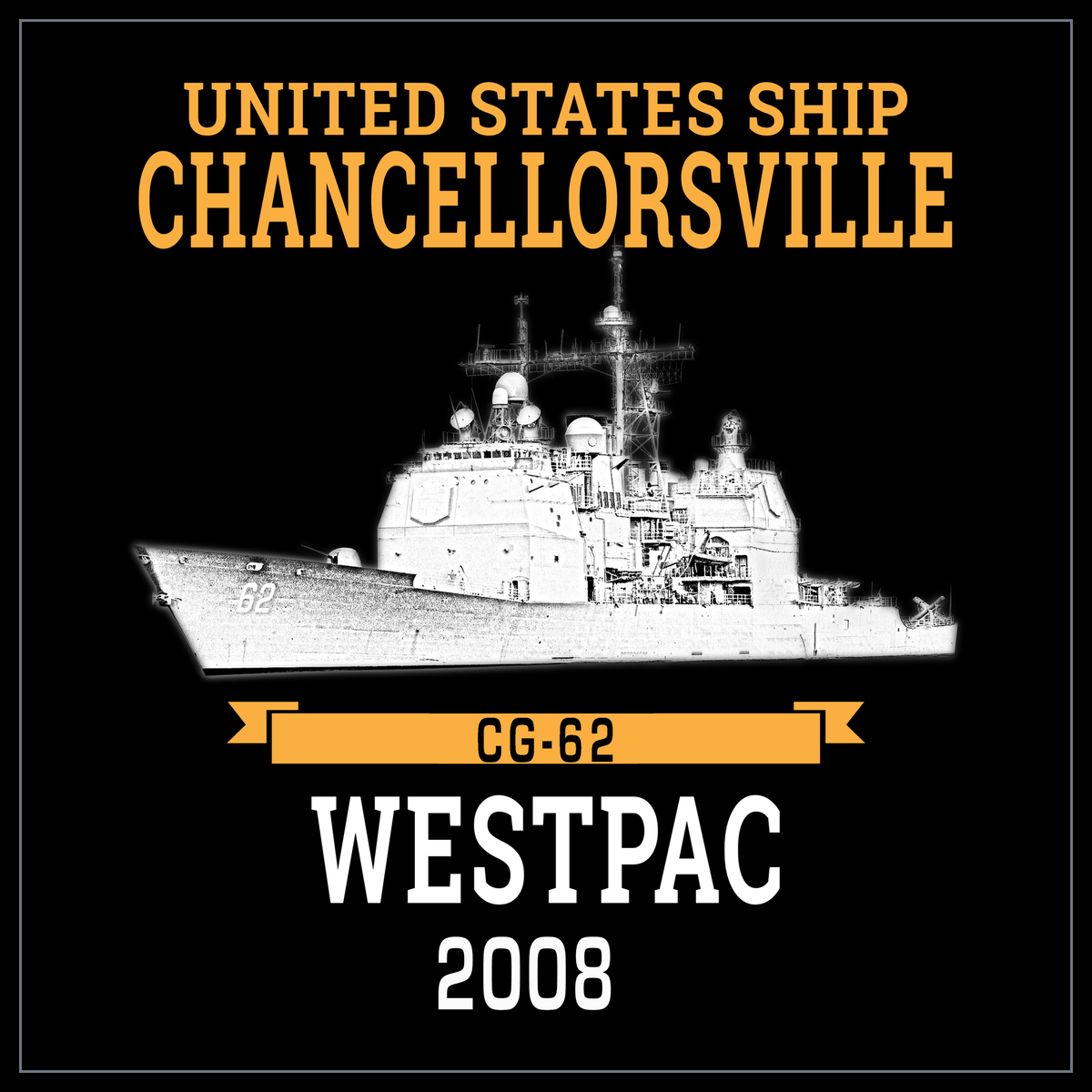 USS Chancellorsville CG-62 2008 cruise design