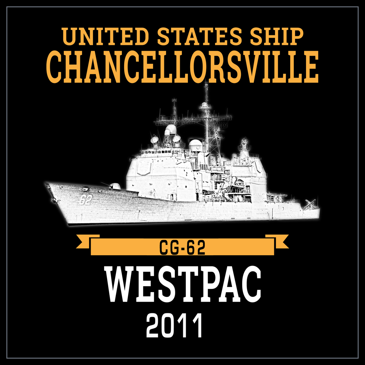 USS Chancellorsville CG-62 2011 cruise design