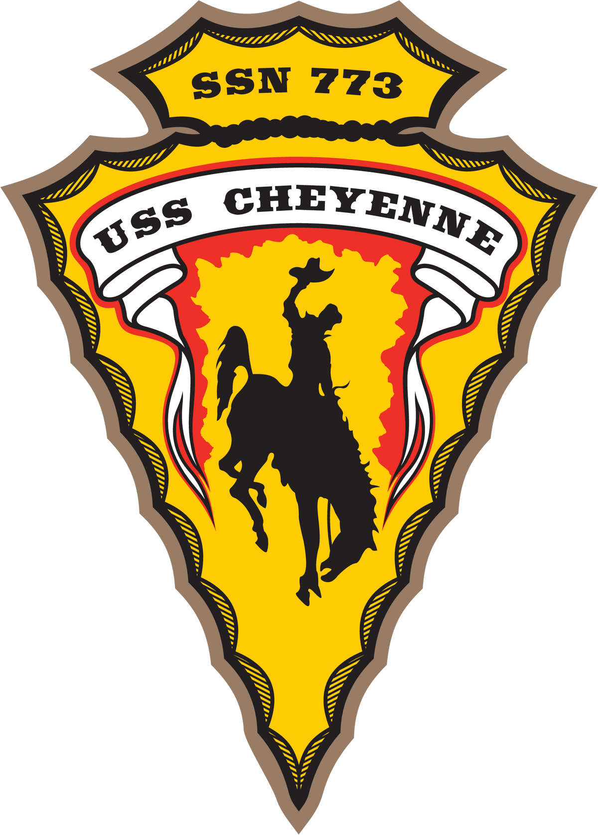 USS Cheyenne (SSN-773) ship's crest