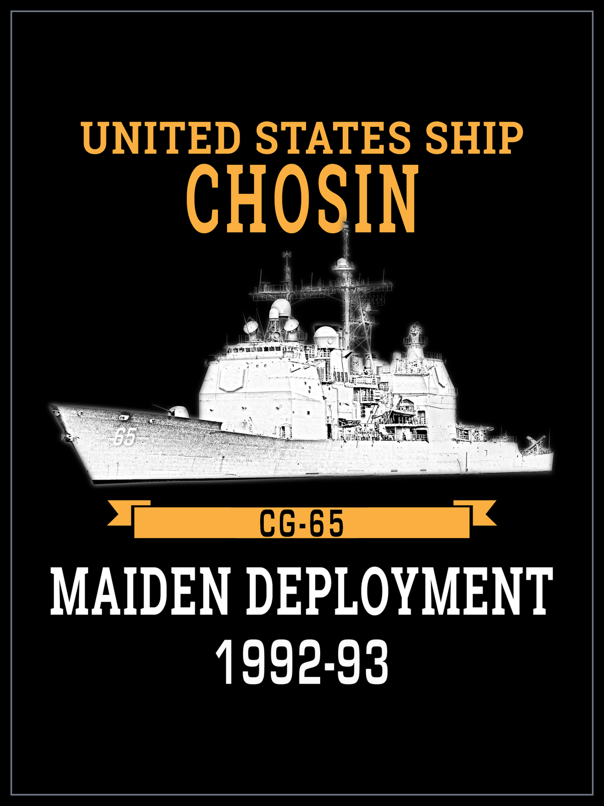 USS Chosin CG-65 1992-93 cruise design