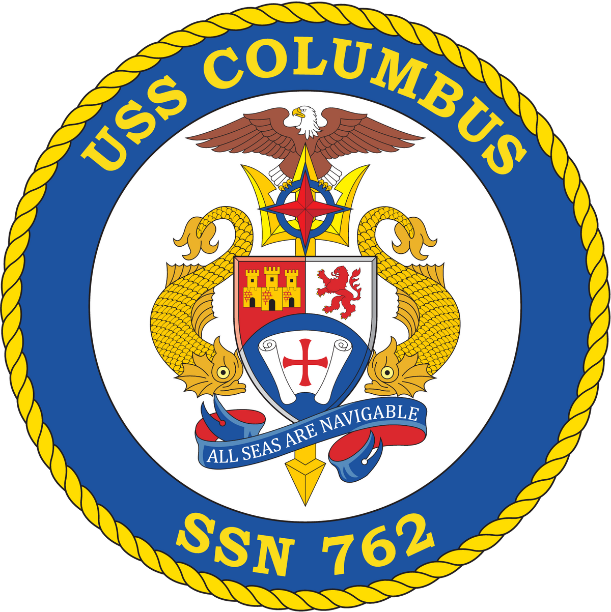 USS Columbus (SSN-762) ship's crest