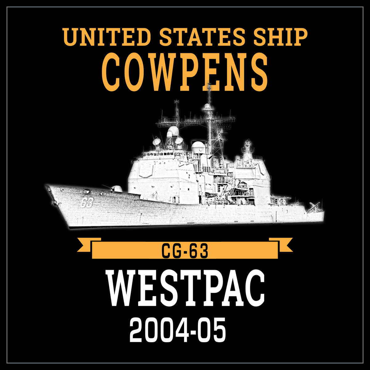 USS Cowpens CG-63 2004-05 cruise design