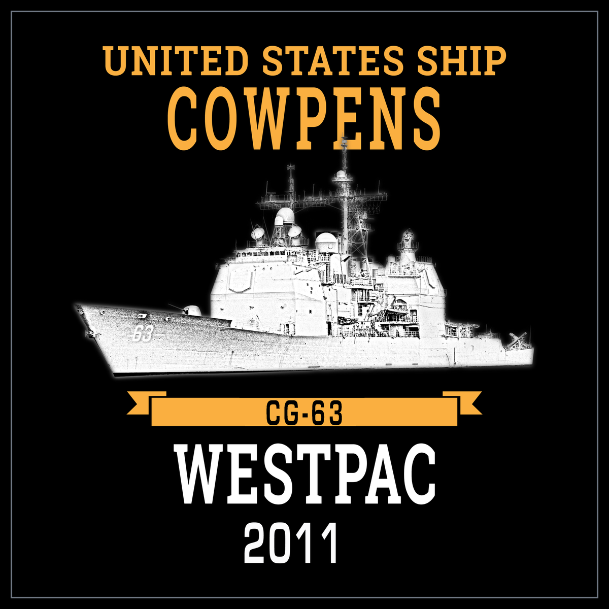 USS Cowpens CG-63 2011 cruise design