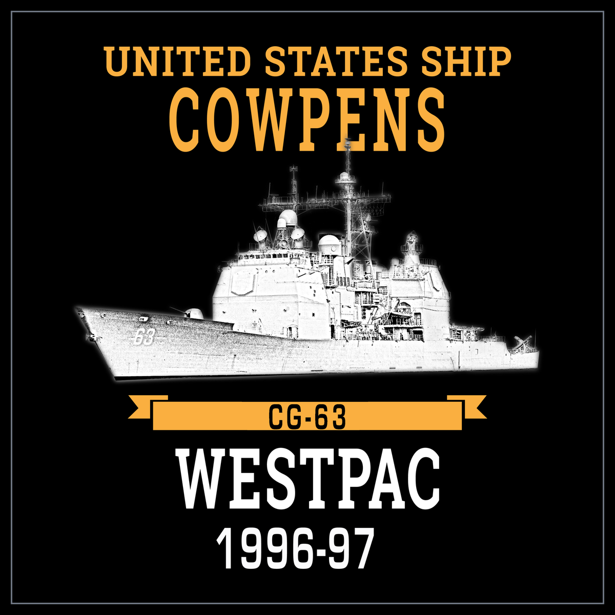 USS Cowpens CG-63 1996-97 cruise design