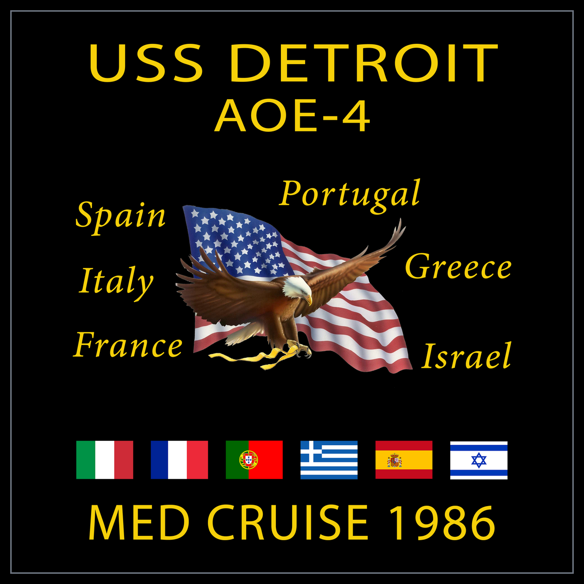 USS Detroit AOE-4 1986 cruise design