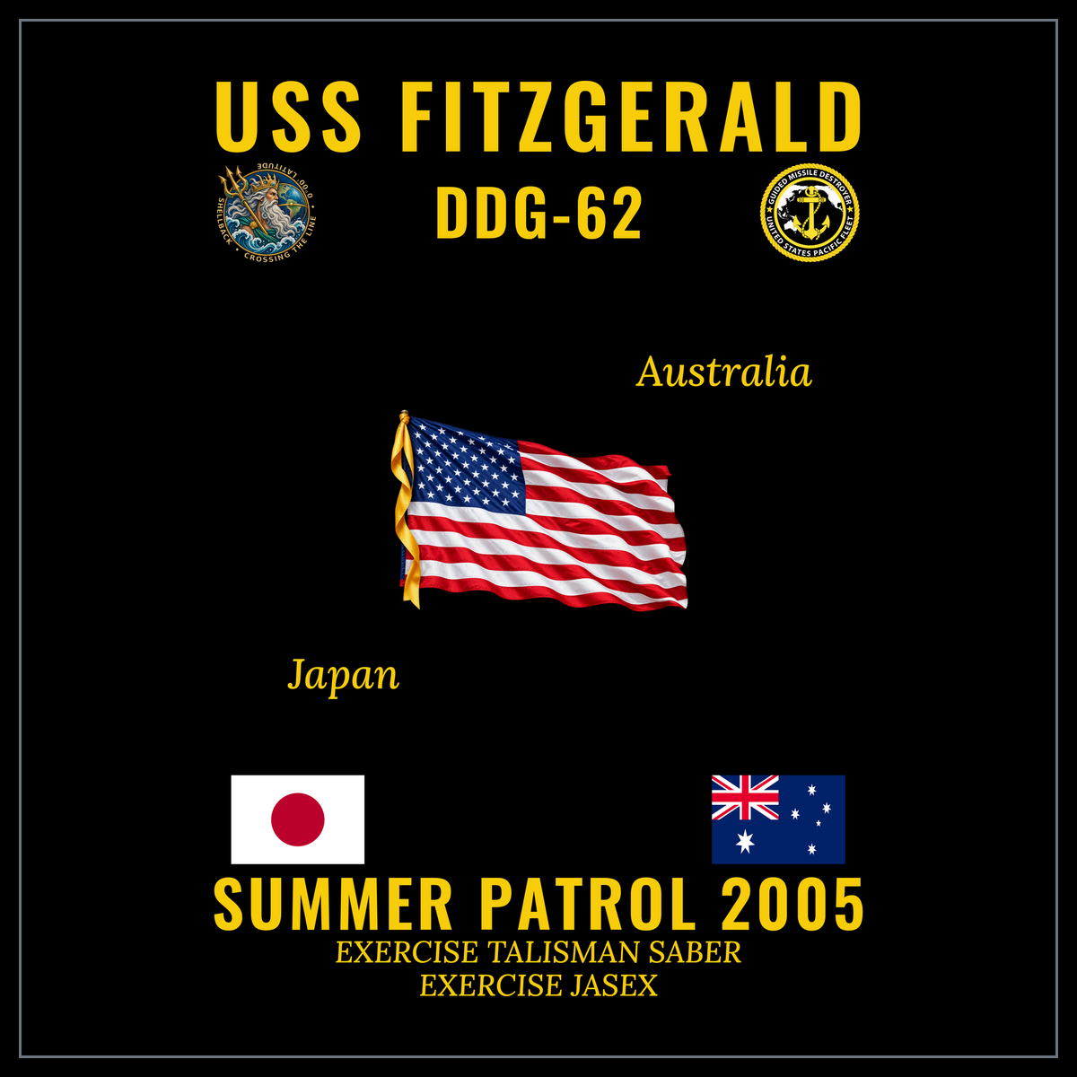 USS Fitzgerald (DDG-62) 2005 Summer Patrol cruise design