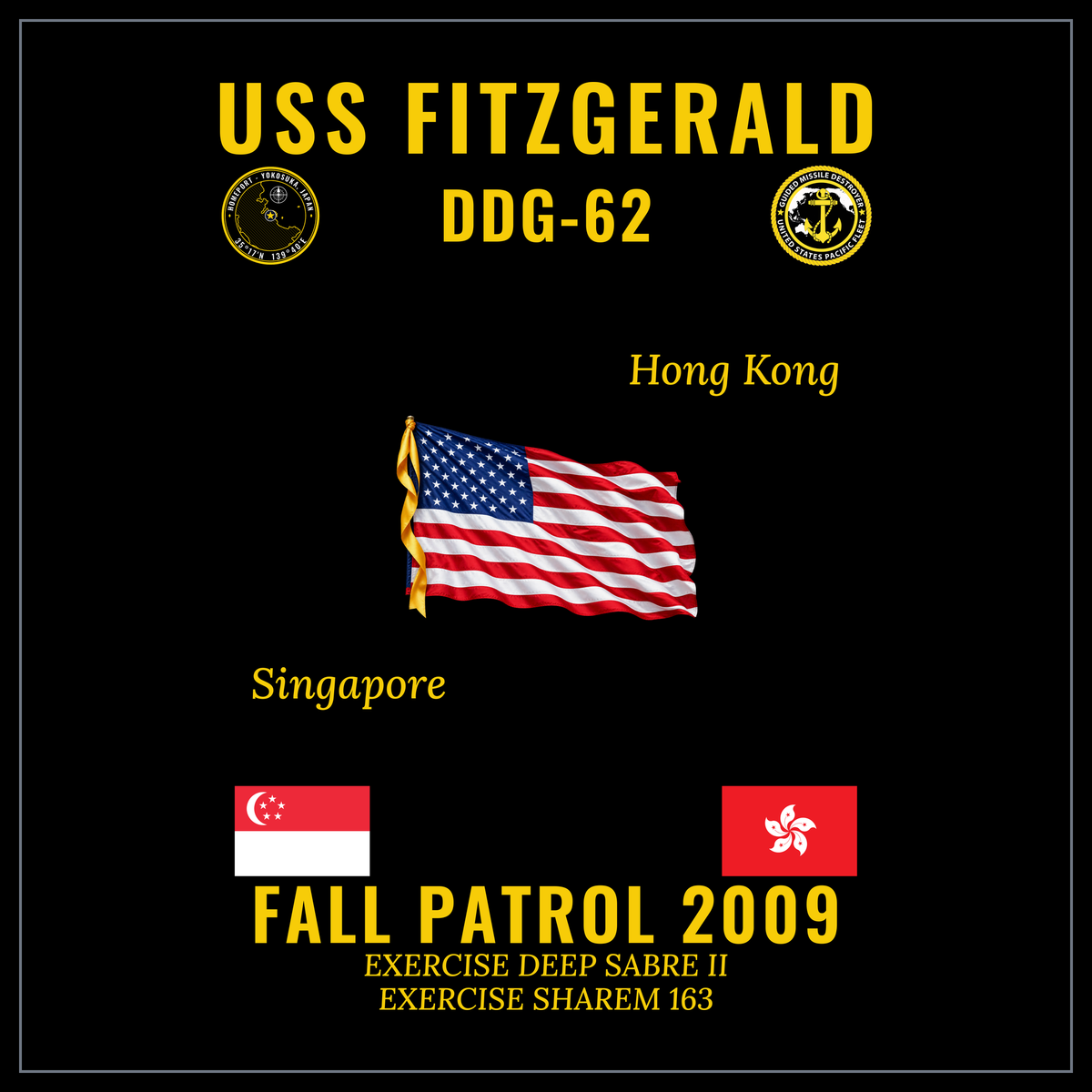 USS Fitzgerald (DDG-62) 2009 Fall Patrol cruise design