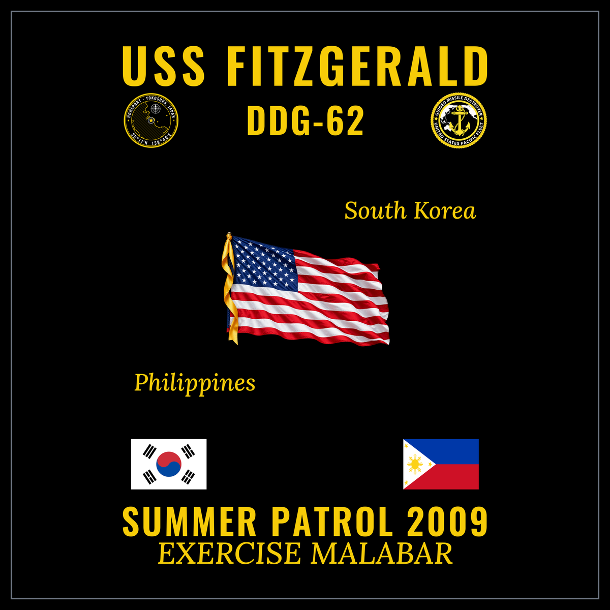 USS Fitzgerald (DDG-62) 2009 Summer Patrol cruise design