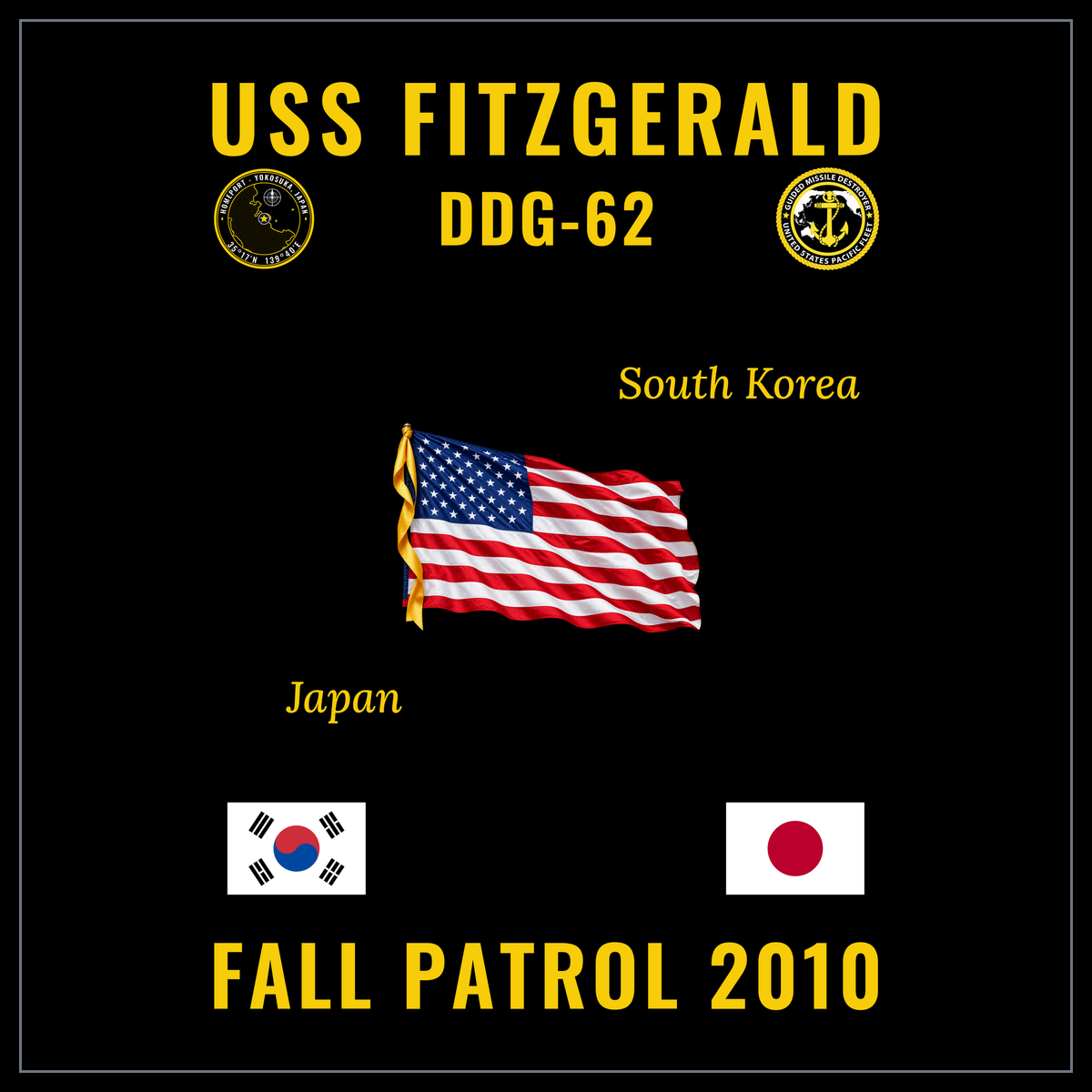 USS Fitzgerald (DDG-62) 2010 Fall Patrol cruise design