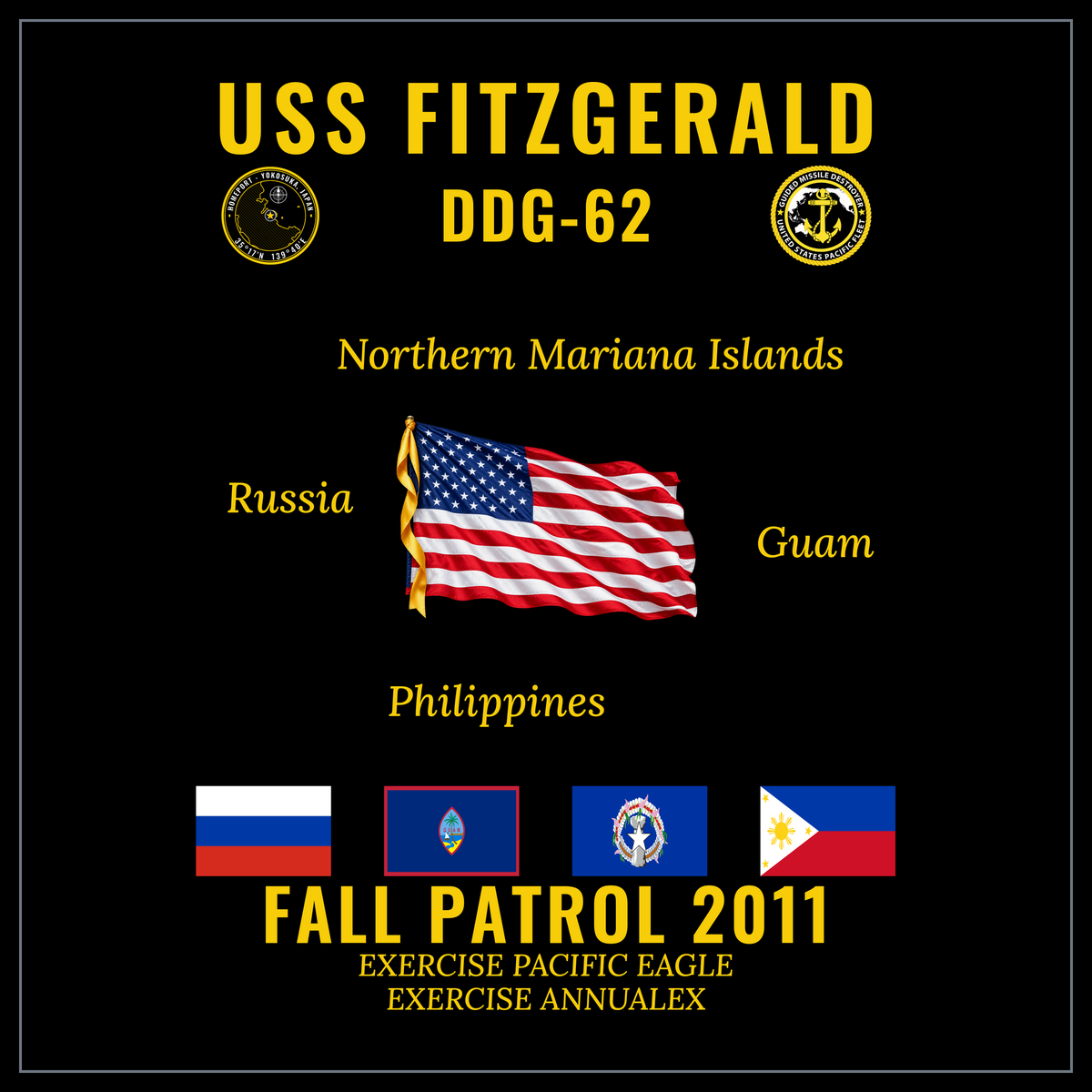 USS Fitzgerald (DDG-62) 2011 Fall Patrol cruise design
