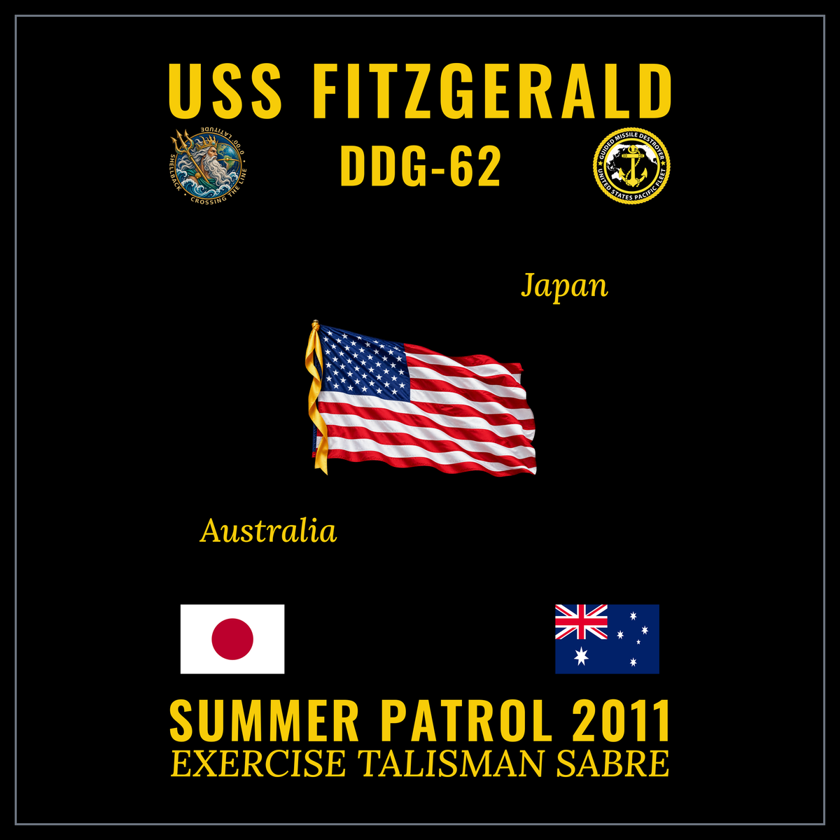 USS Fitzgerald (DDG-62) 2011 Summer Patrol cruise design
