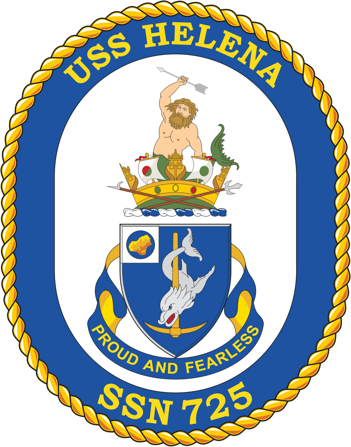 USS Helena (SSN-725) ship's crest