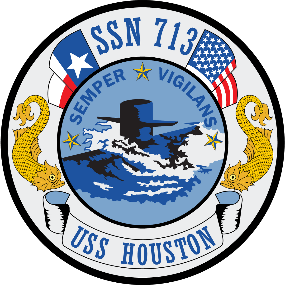 USS Houston (SSN-713) ship's crest