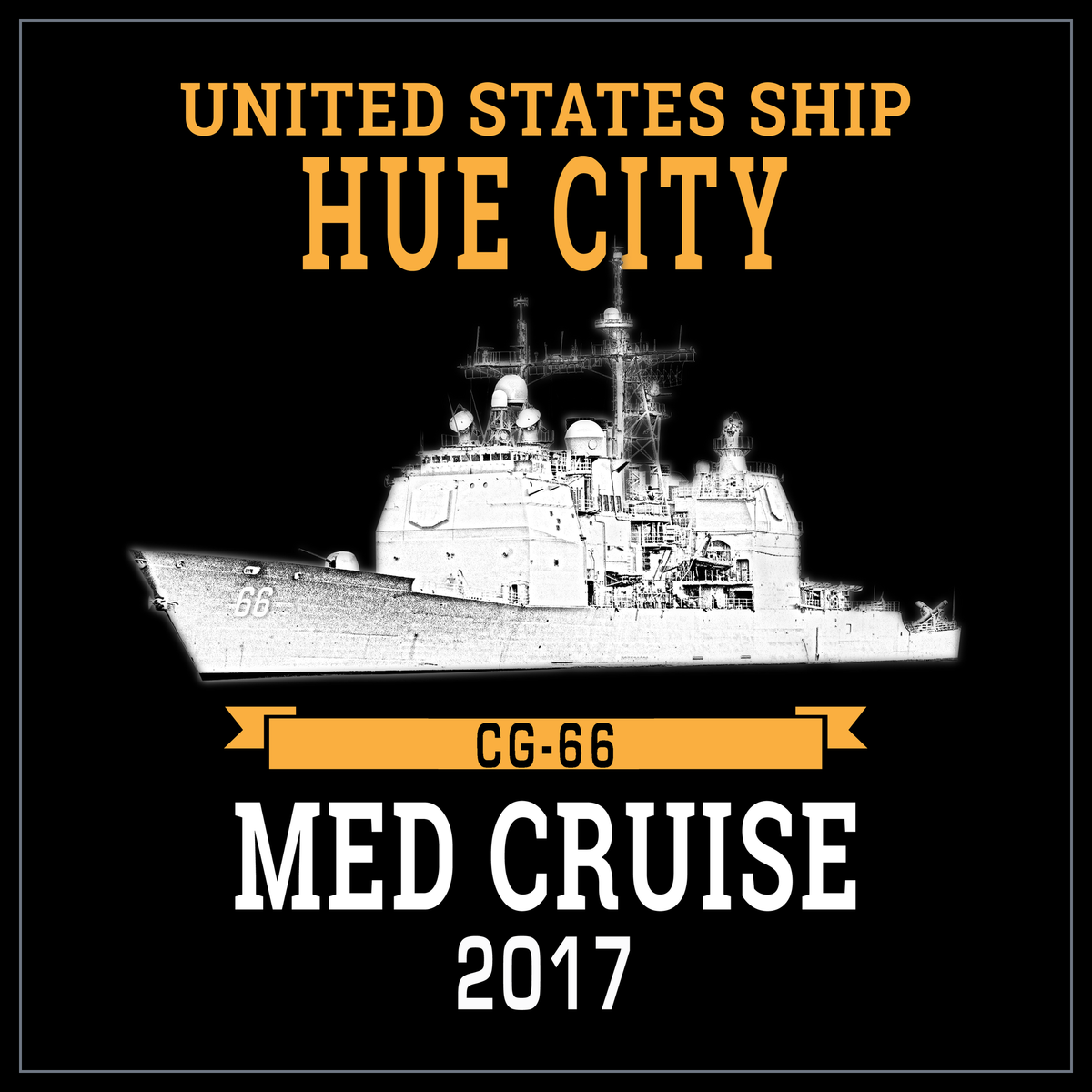 USS Hue City CG-66 2017 cruise design