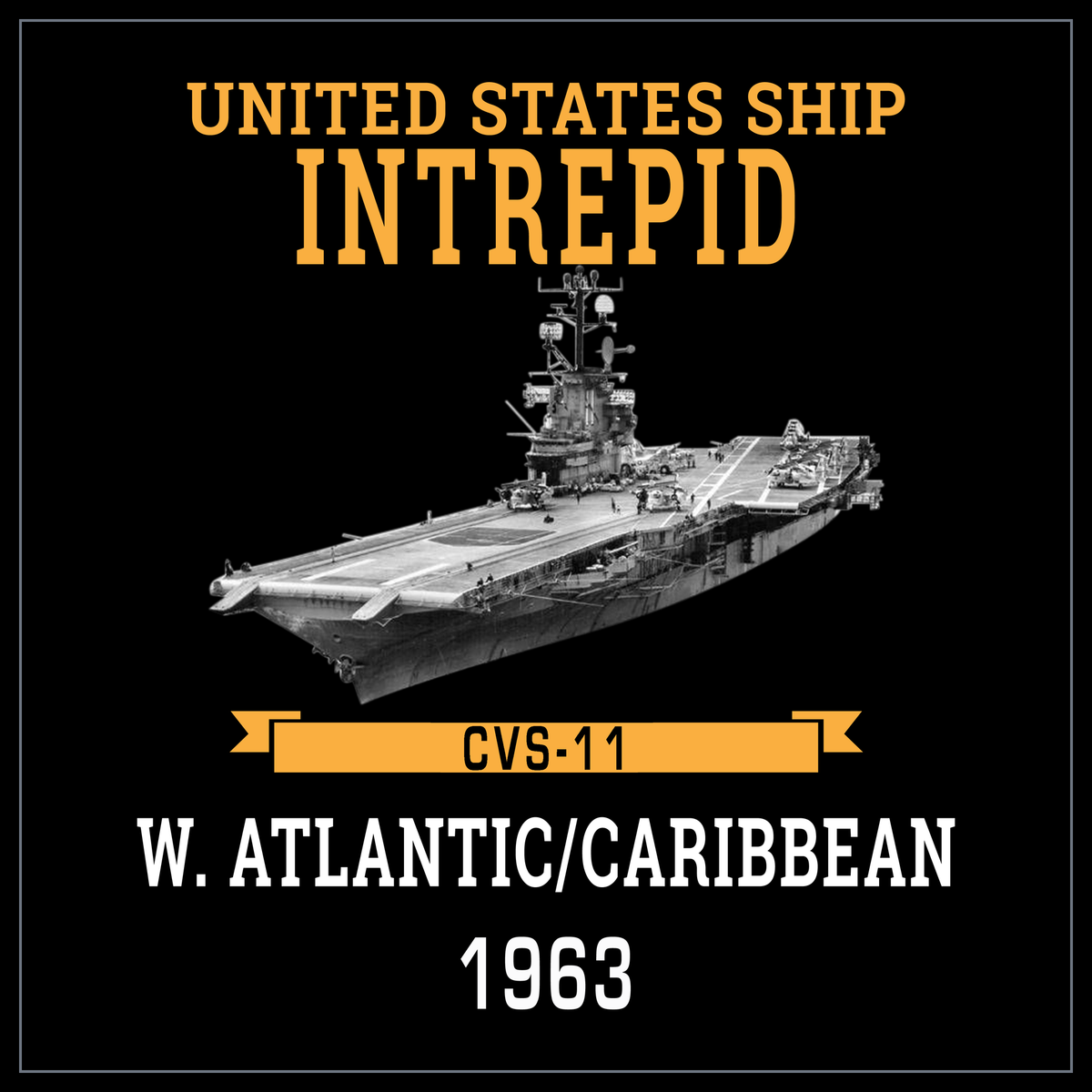 USS Intrepid CVS-11 1963 cruise design