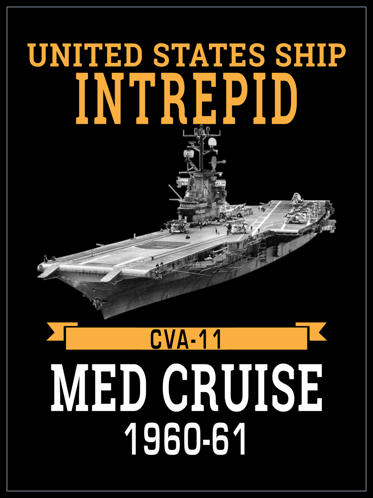 USS Intrepid CVA-11 1960-61 cruise design