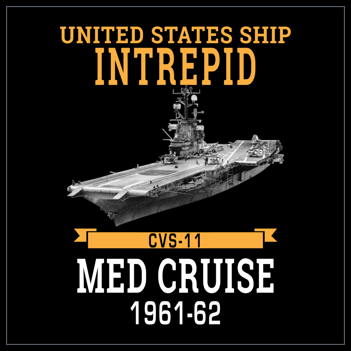 USS Intrepid CVS-11 1961-62 cruise design