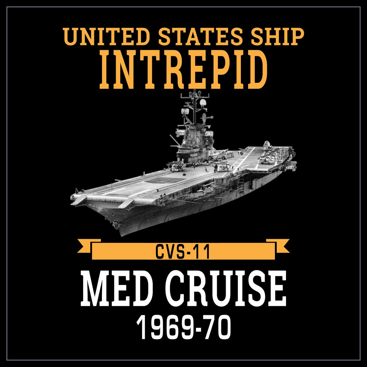 USS Intrepid CVS-11 1969-70 cruise design