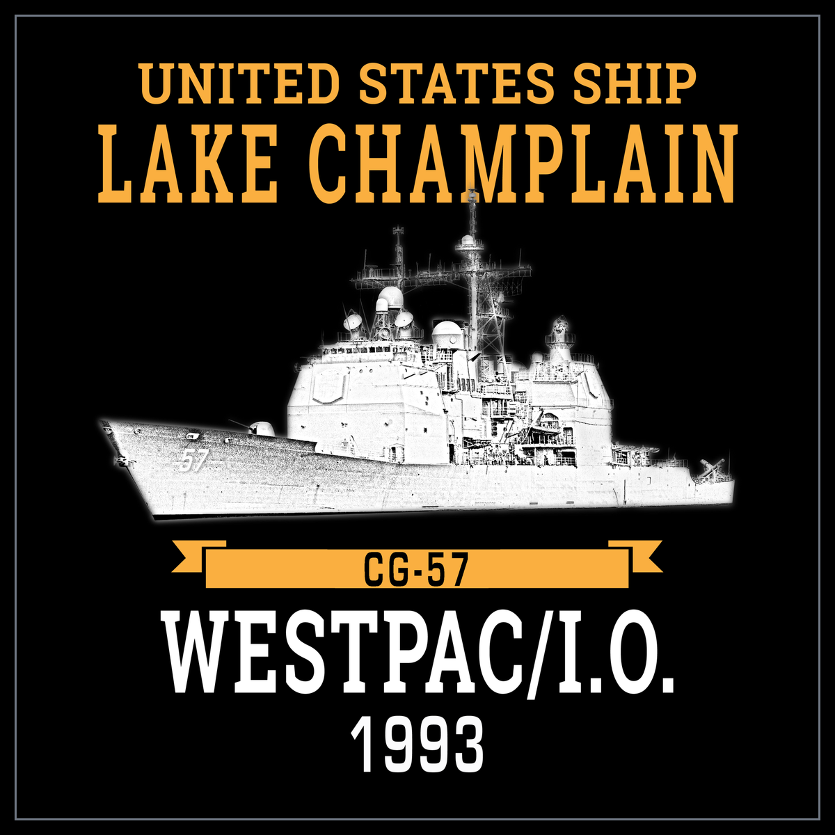 USS Lake Champlain CG-57 1993 cruise design