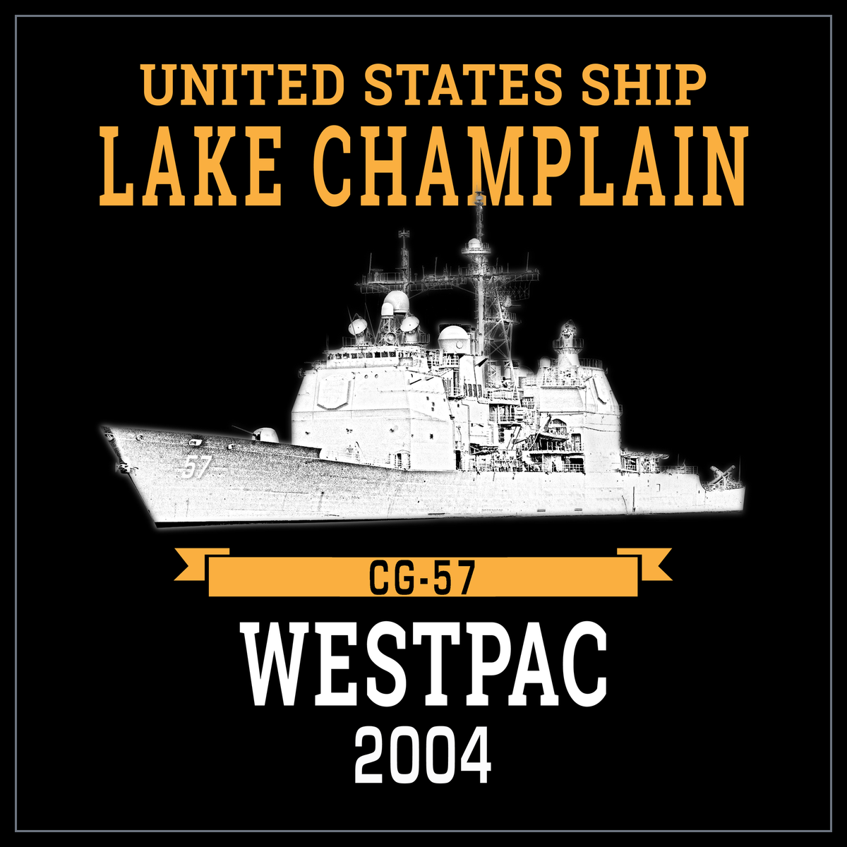 USS Lake Champlain CG-57 2004 cruise design