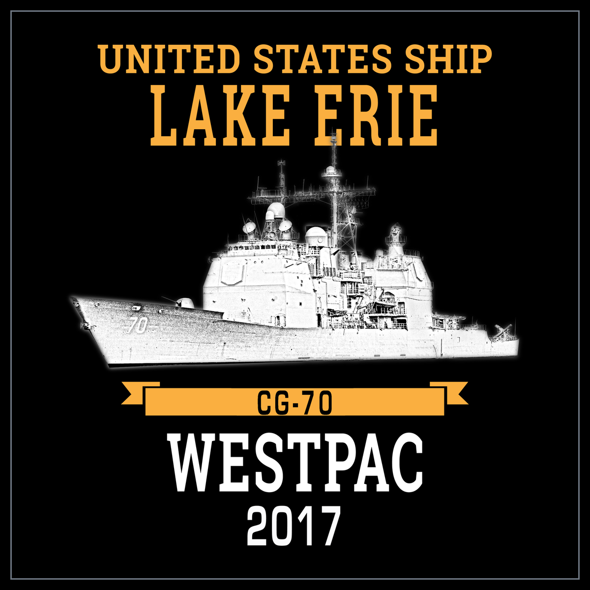 USS Lake Erie CG-70 2017 cruise design