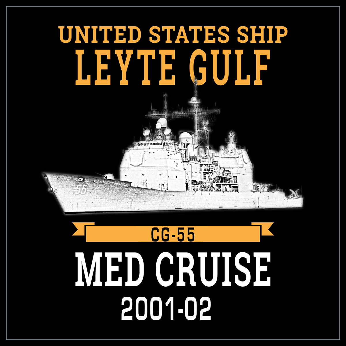 USS Leyte Gulf CG-55 2001-02 cruise design