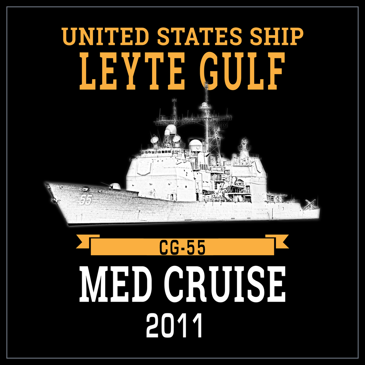 USS Leyte Gulf CG-55 2011 cruise design