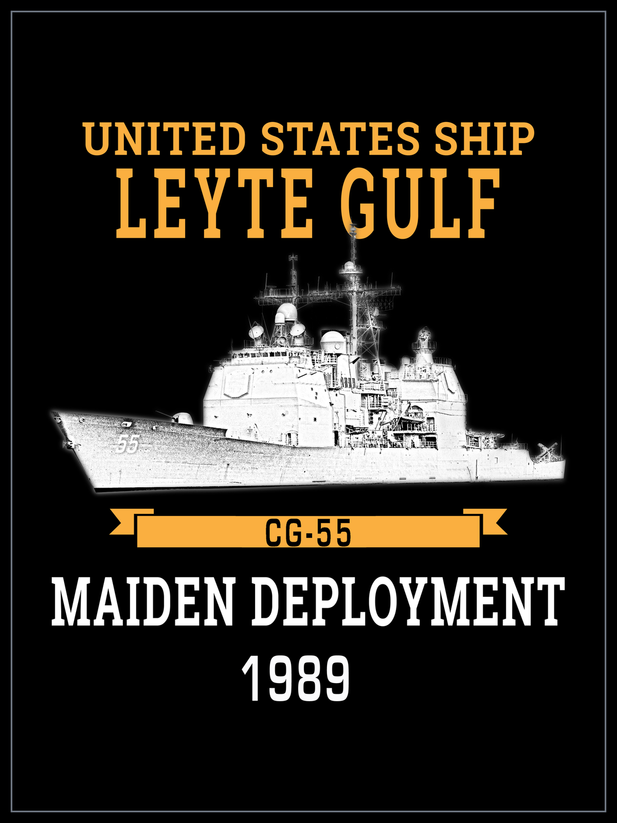 USS Leyte Gulf CG-55 1989 cruise design