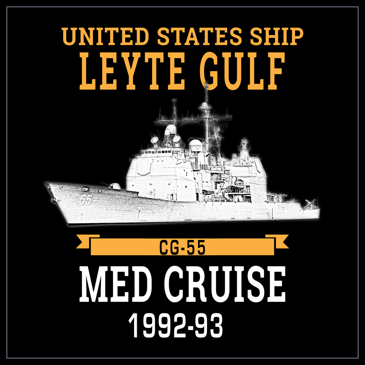 USS Leyte Gulf CG-55 1992-93 cruise design