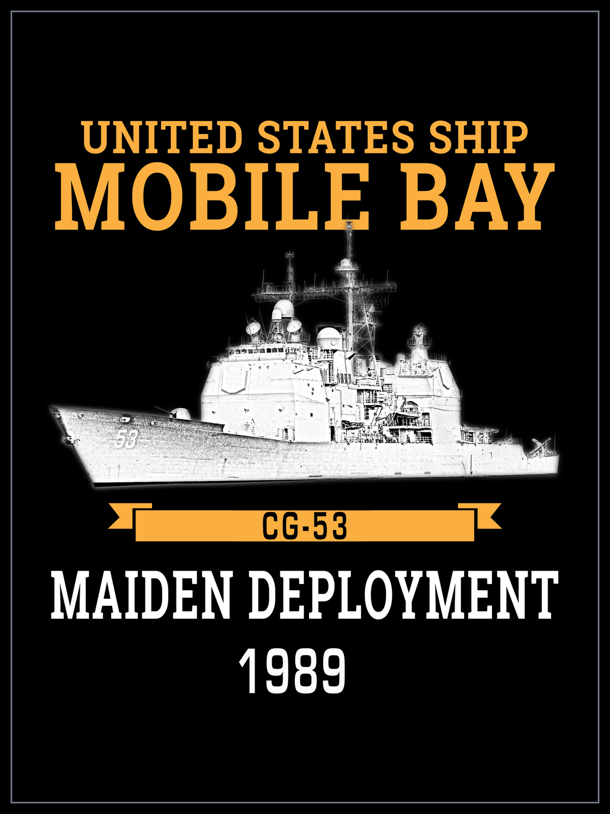 USS Mobile Bay CG-53 1989 cruise design