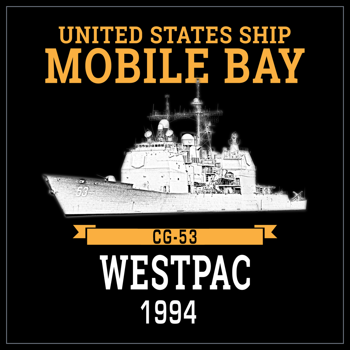 USS Mobile Bay CG-53 1994 cruise design
