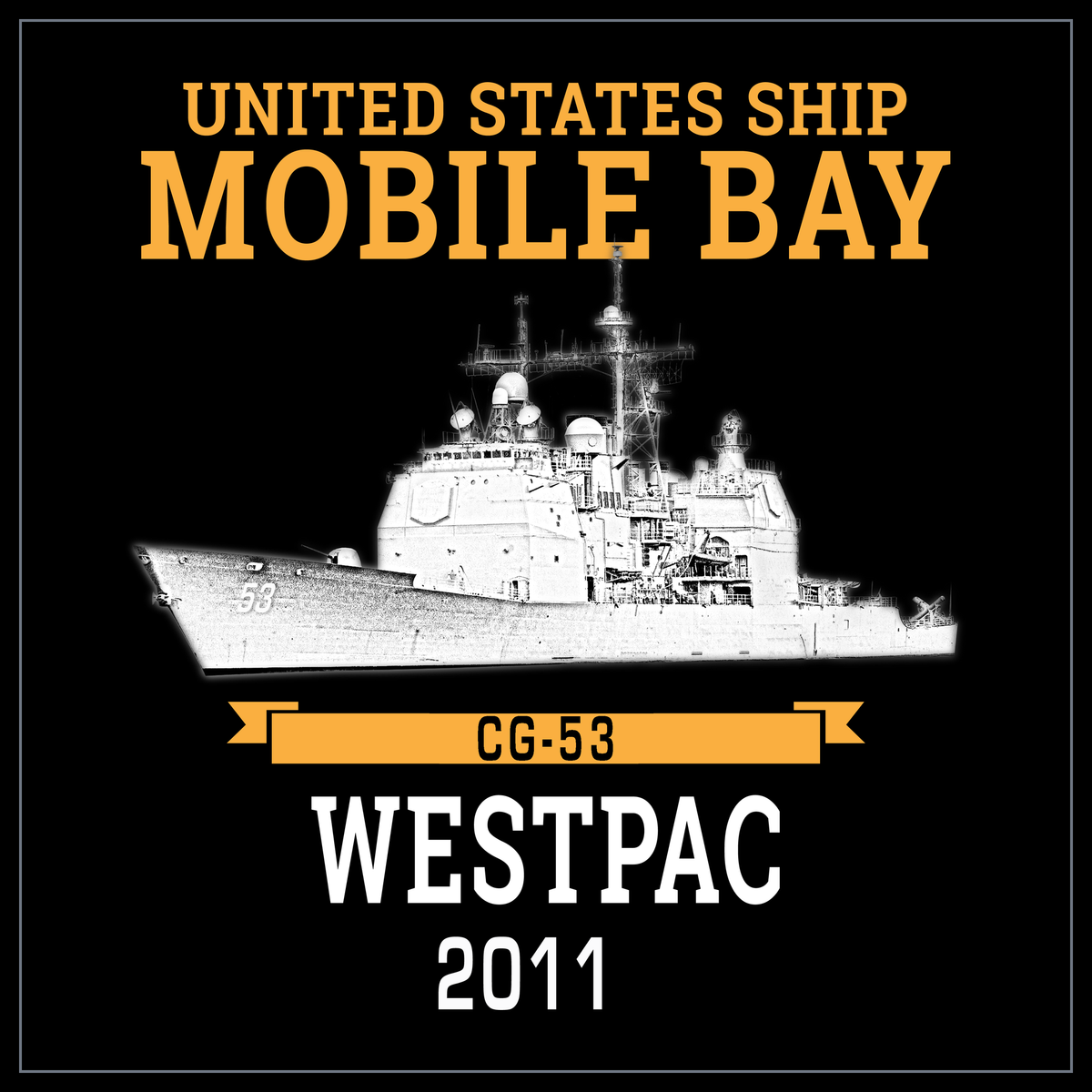 USS Mobile Bay CG-53 2011 cruise design