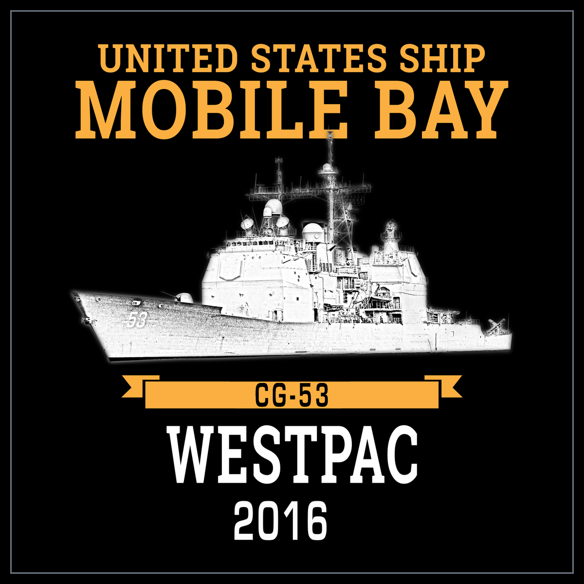 USS Mobile Bay CG-53 2016 cruise design