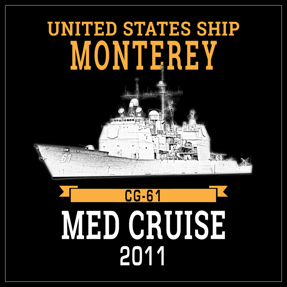 USS Monterey CG-61 2011 cruise design