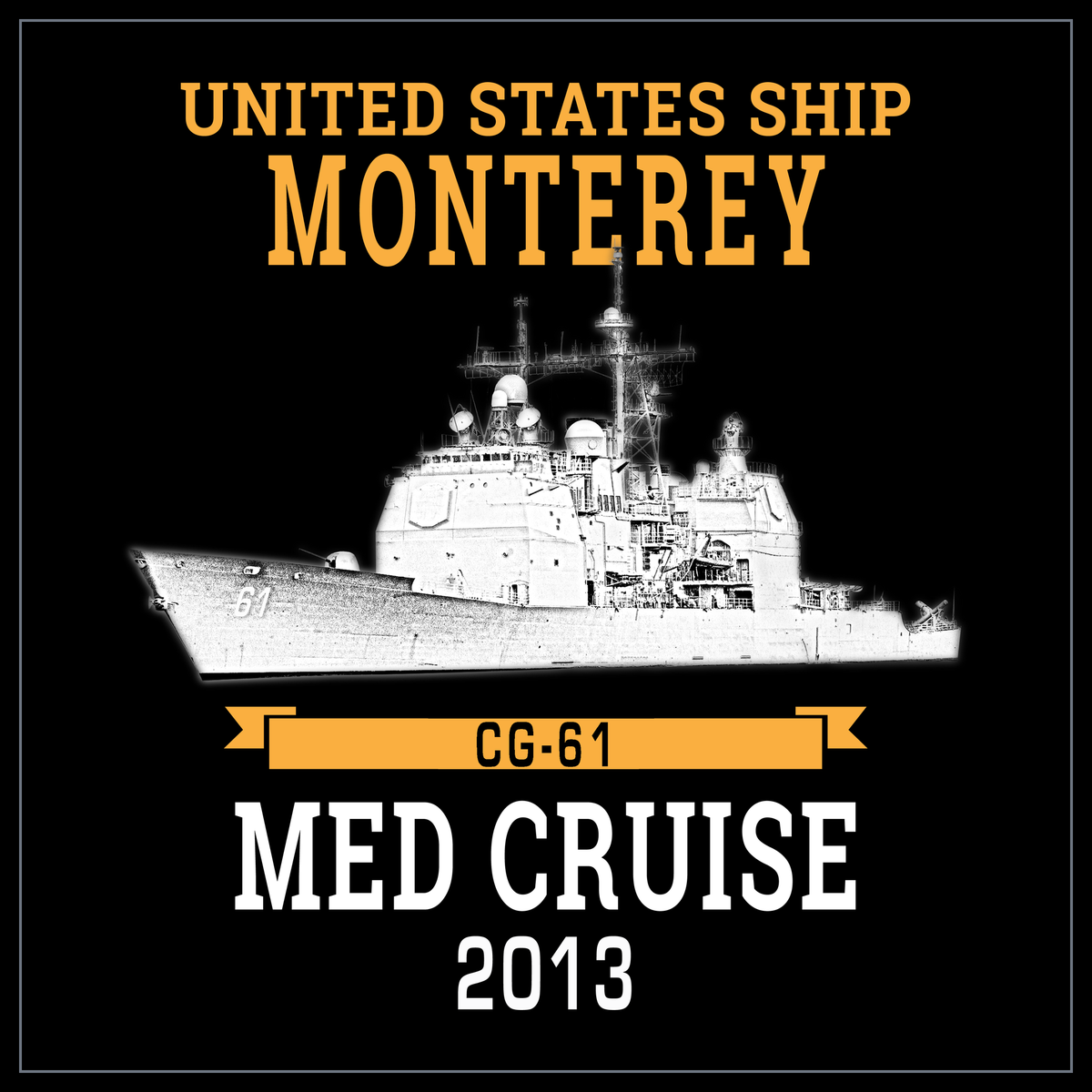 USS Monterey CG-61 2013 cruise design
