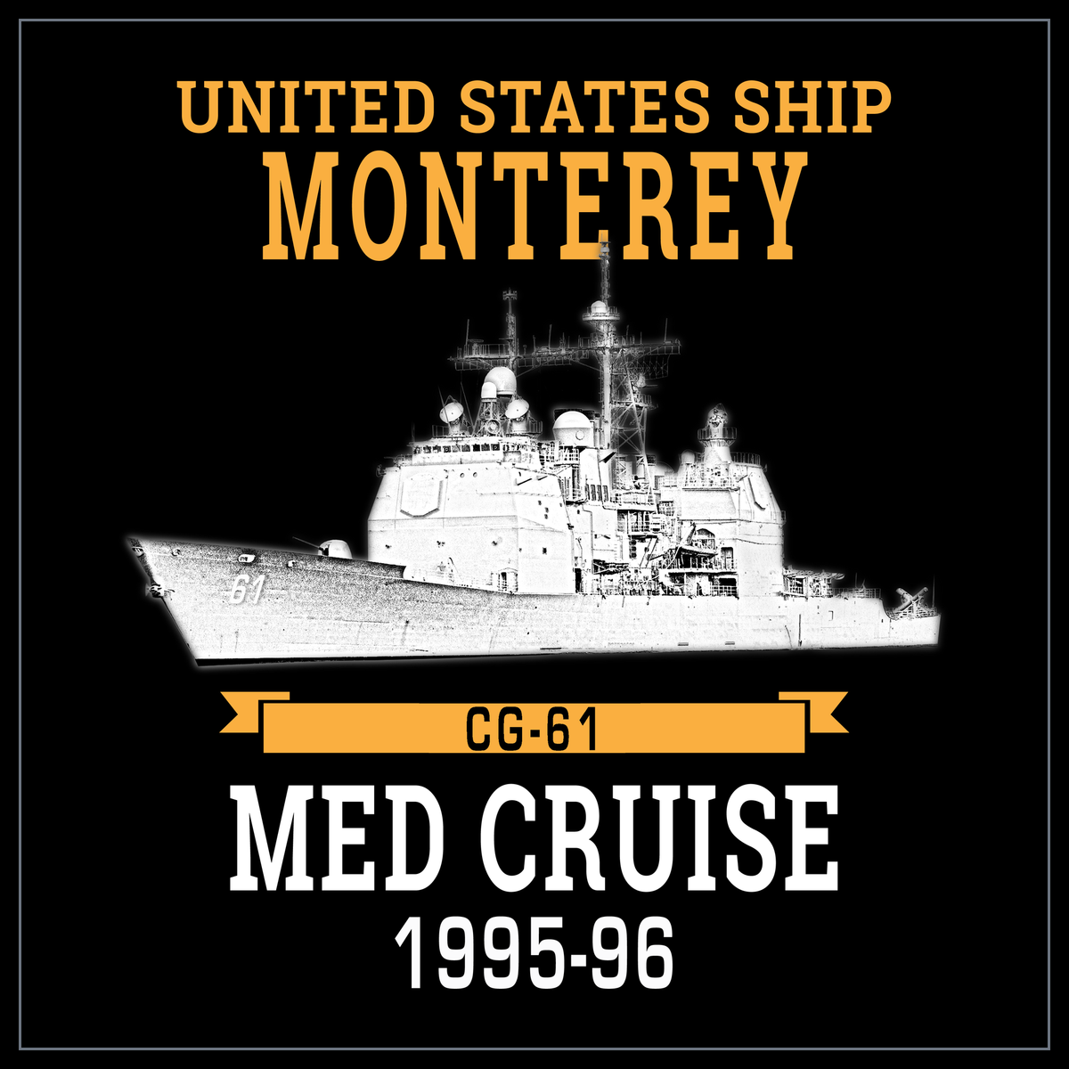 USS Monterey CG-61 1995-96 cruise design