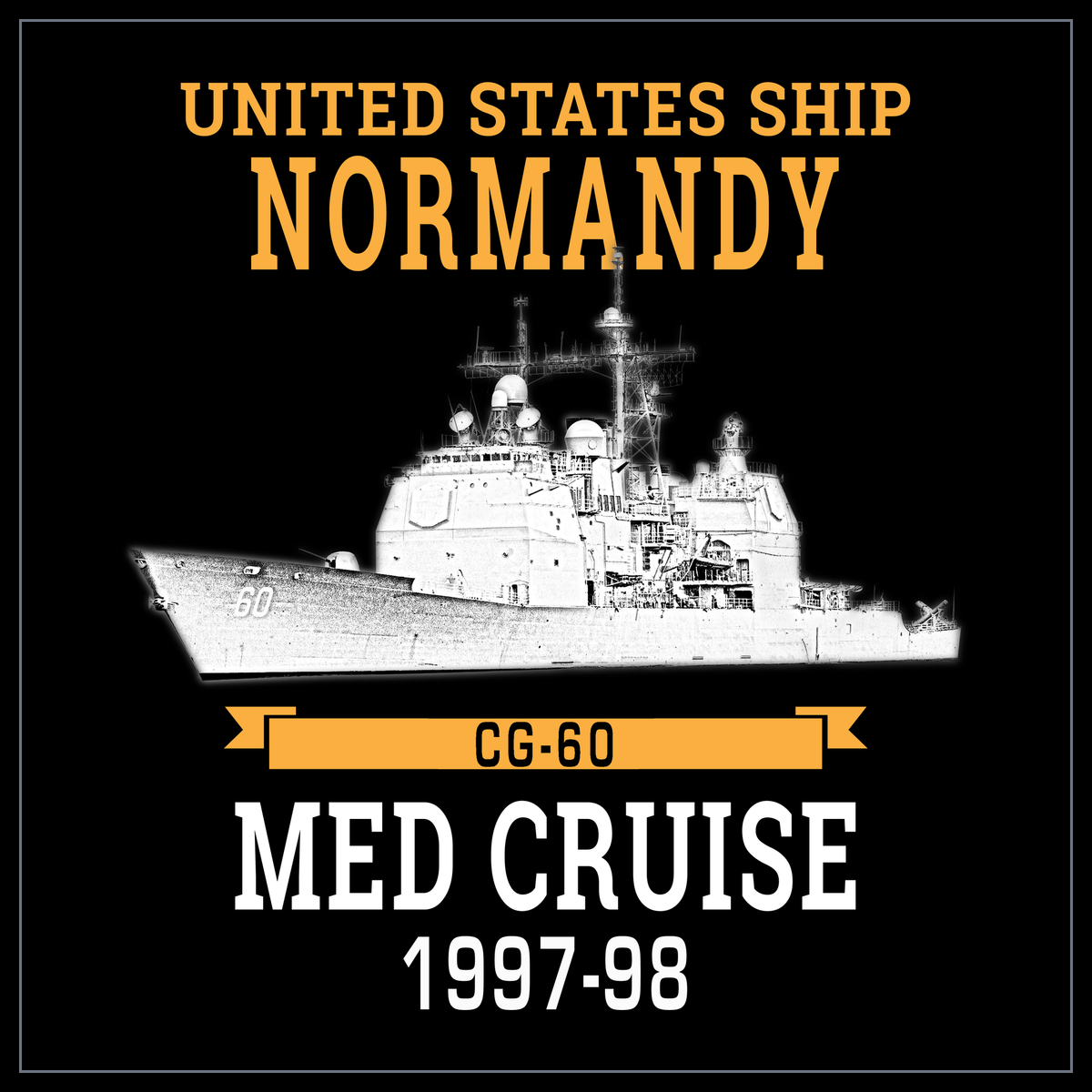 USS Normandy CG-60 1997-98 cruise design