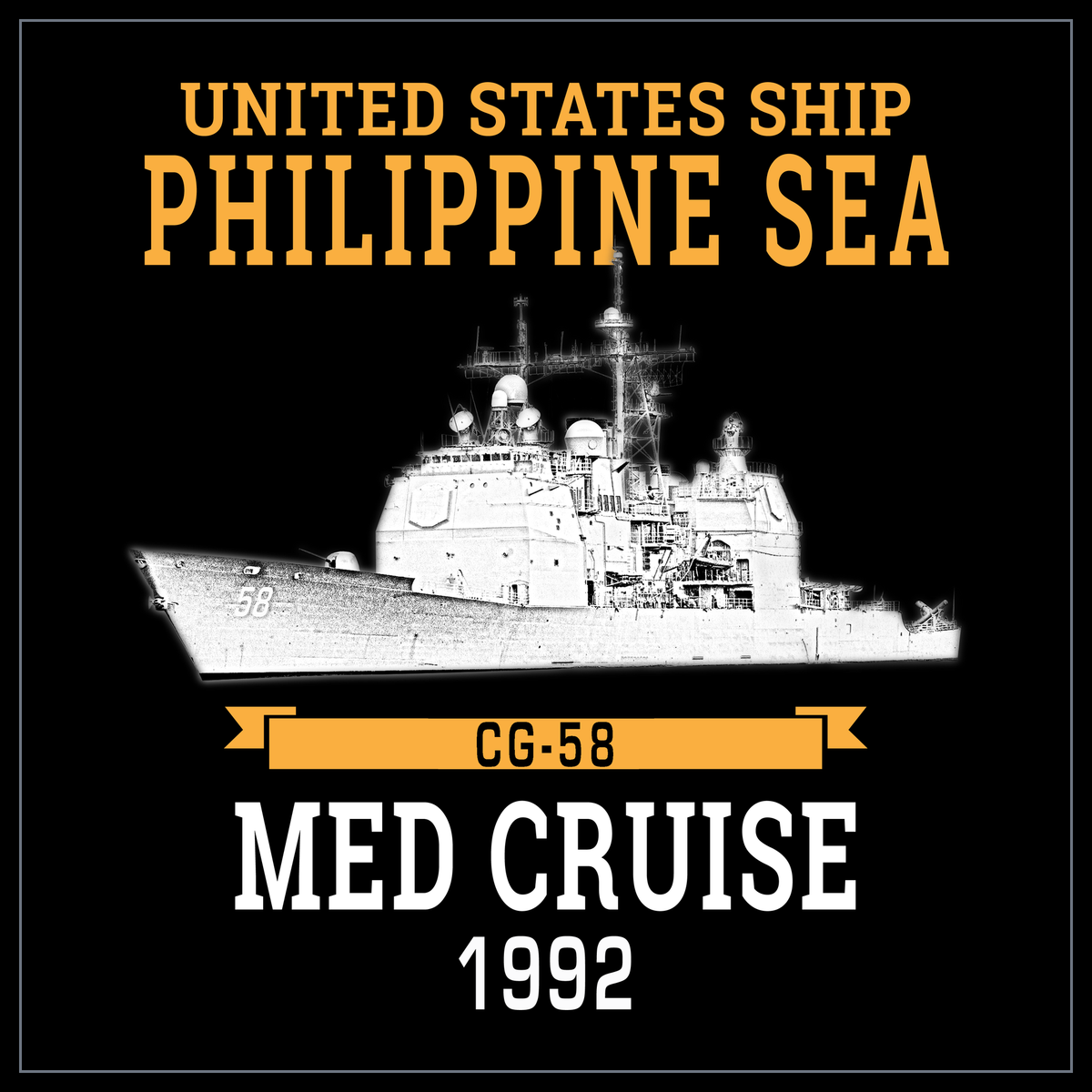 USS Philippine Sea CG-58 1992 cruise design