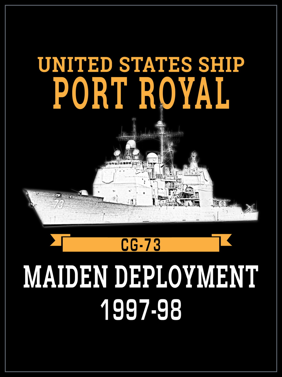 USS Port Royal CG-73 1997-98 cruise design