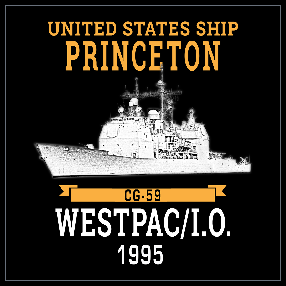 USS Princeton CG-59 1995 cruise design