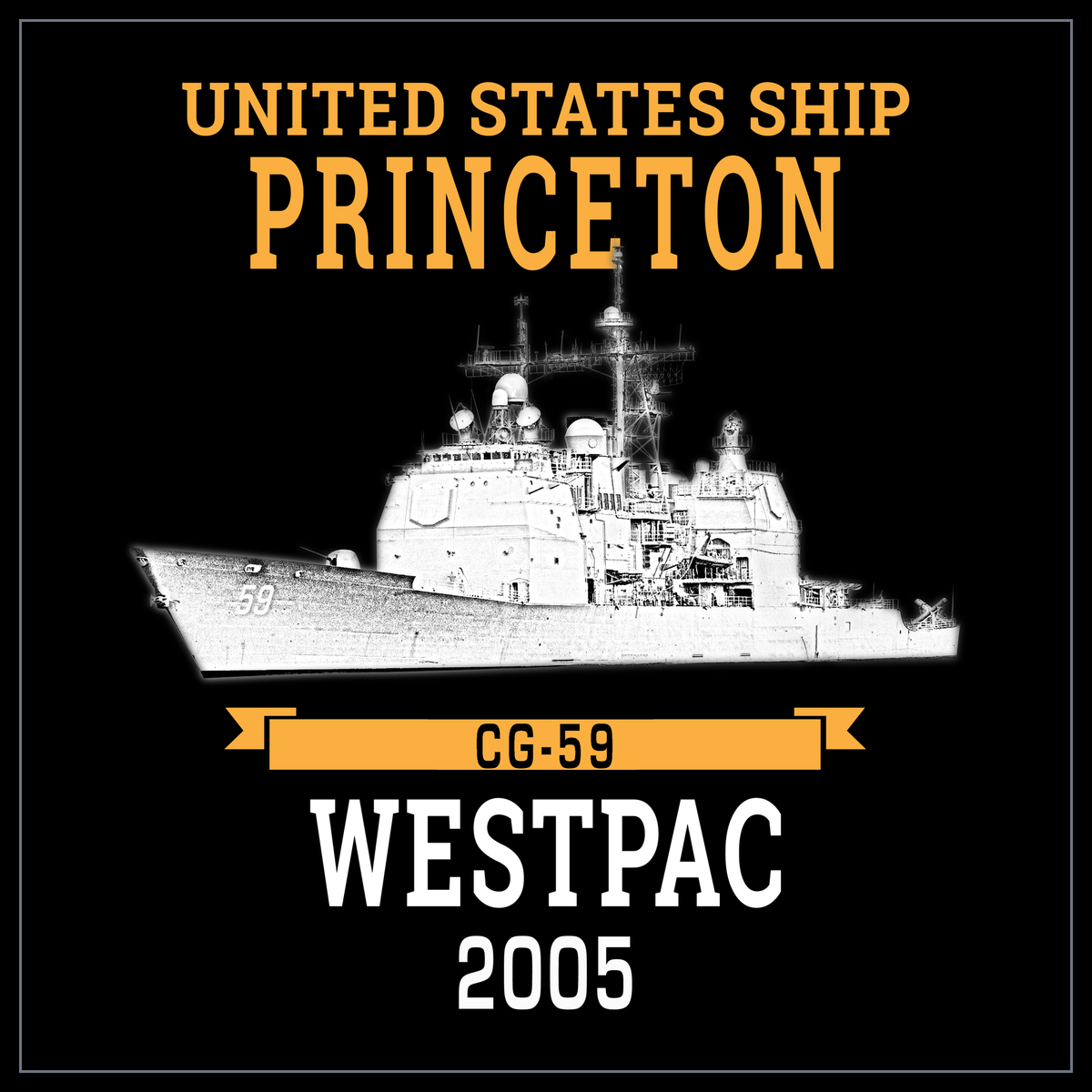USS Princeton CG-59 2005 cruise design