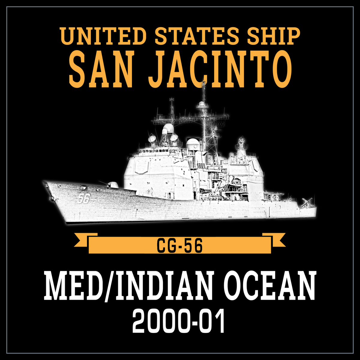 USS San Jacinto CG-56 2000-01 cruise design