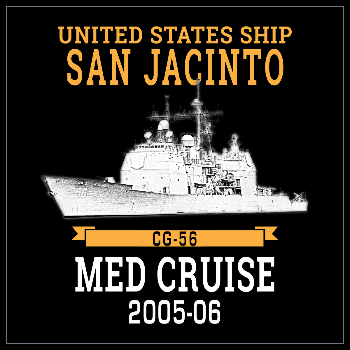 USS San Jacinto CG-56 2005-06 cruise design