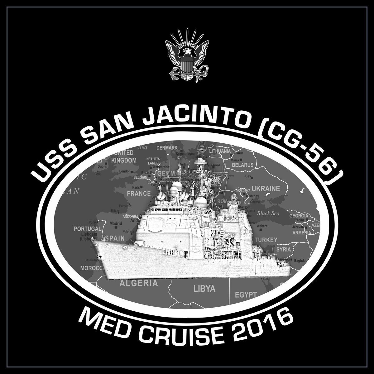 USS San Jacinto CG-56 2016 cruise design