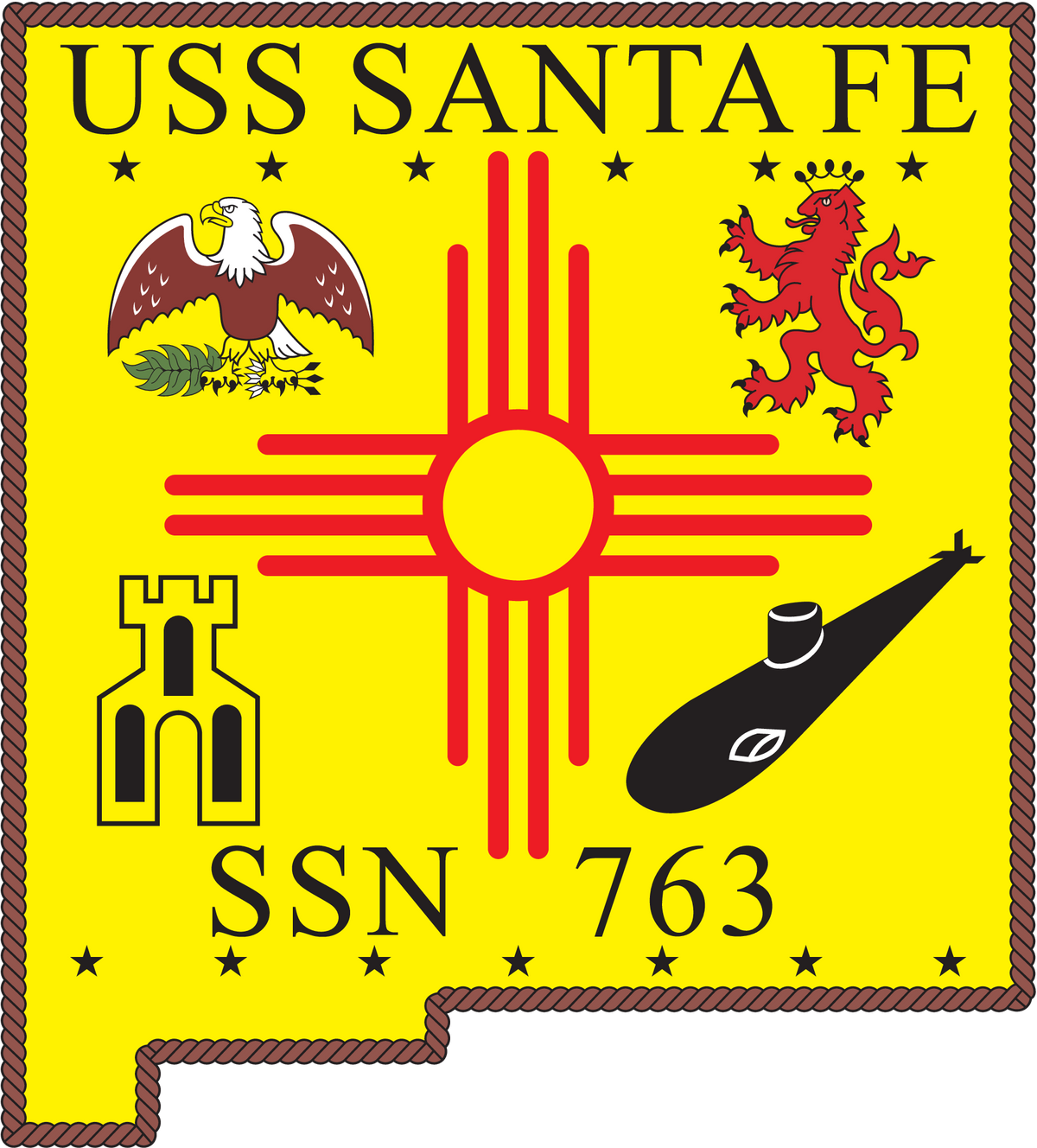 USS Santa Fe (SSN-763) ship's crest