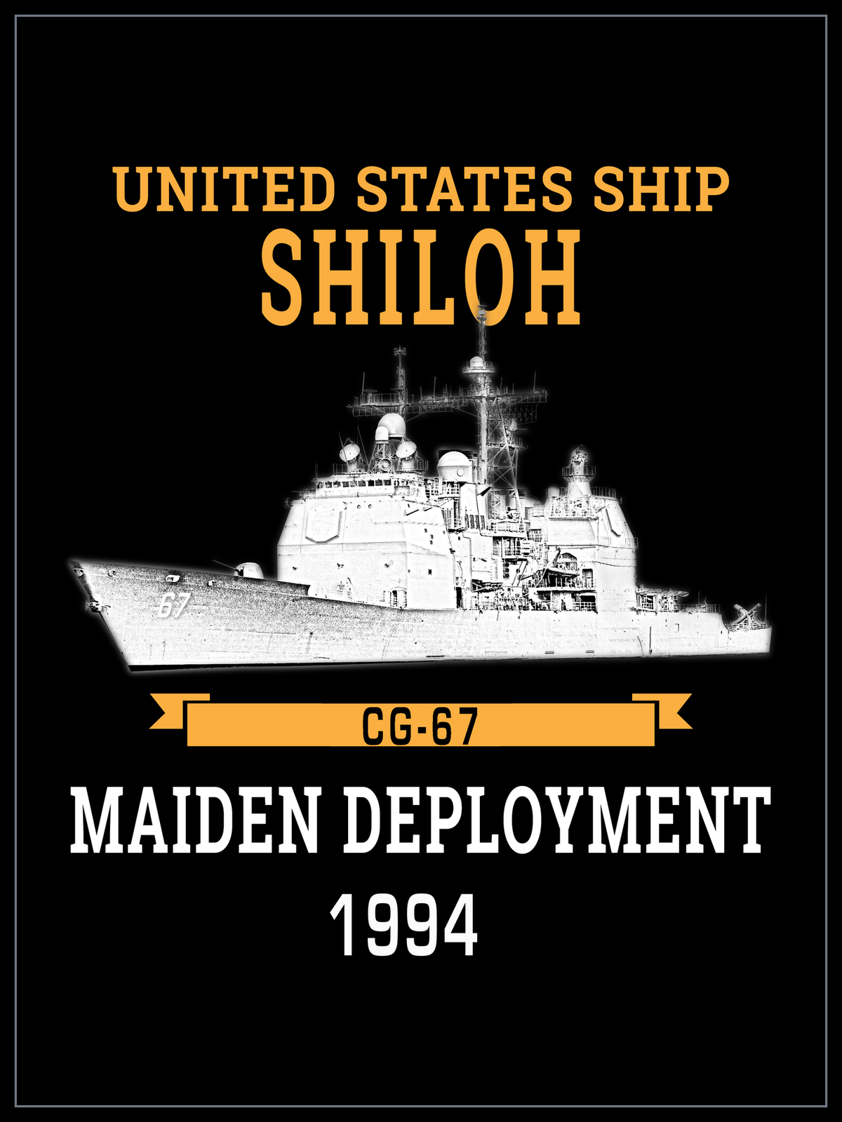 USS Shiloh CG-67 1994 cruise design