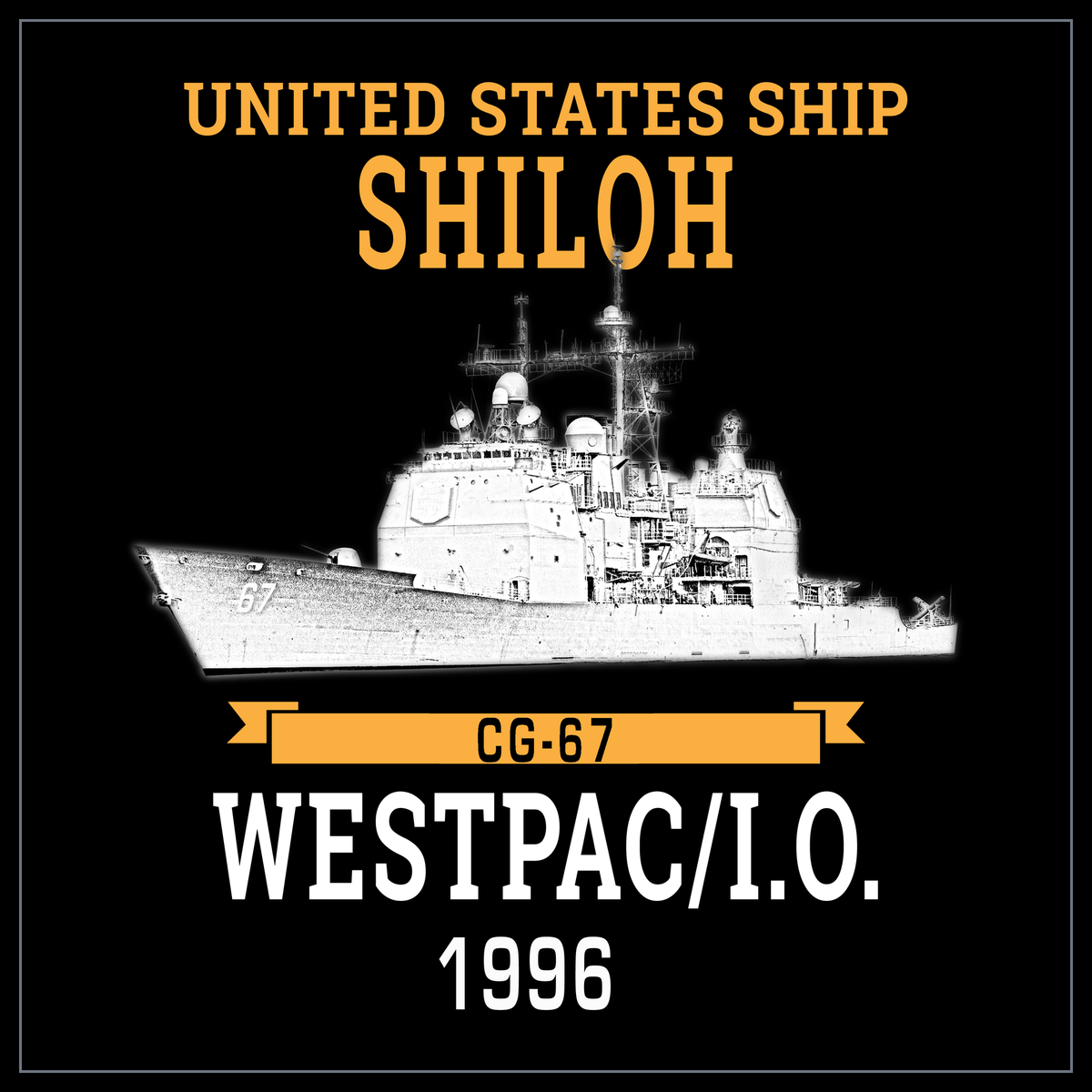 USS Shiloh CG-67 1996 cruise design