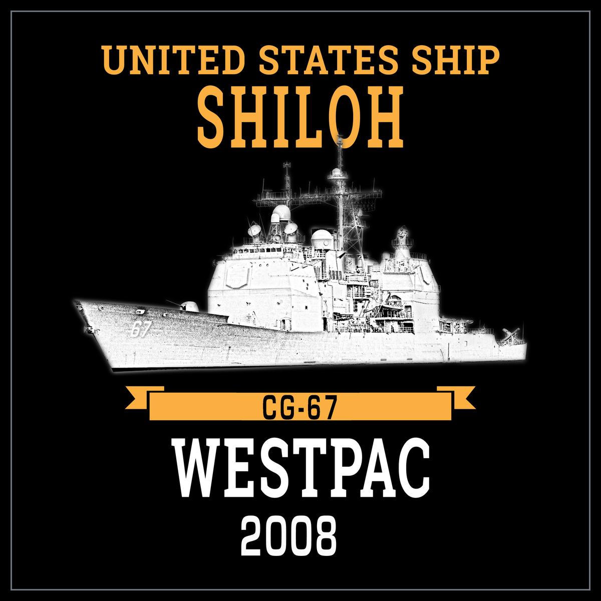 USS Shiloh CG-67 2008 cruise design