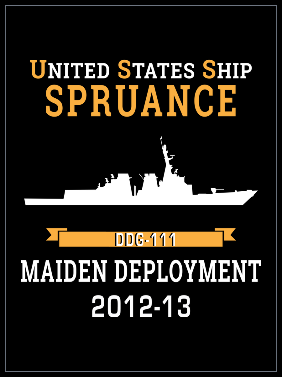USS Spruance DDG-111 2012-13 cruise design