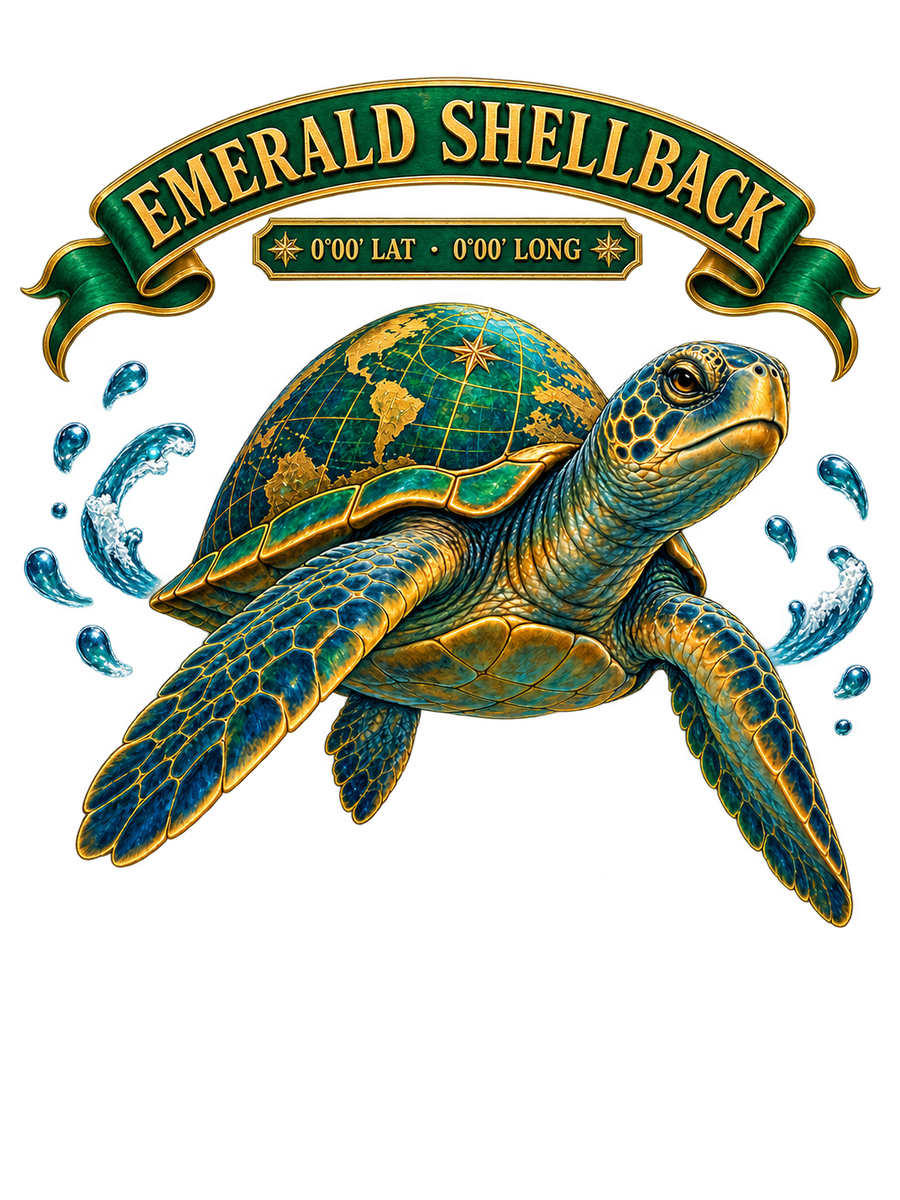 Emerald Shellback (Sea Turtle) design